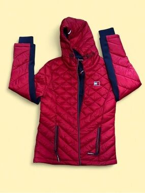 Tommy Hilfiger Red Hooded Jacket